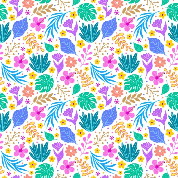 Colorful floral pattern — Stock Vector