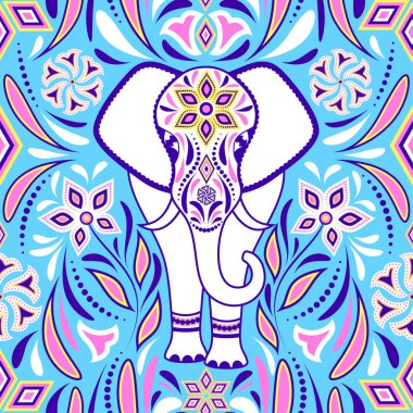 fil ve soyut çiçekler