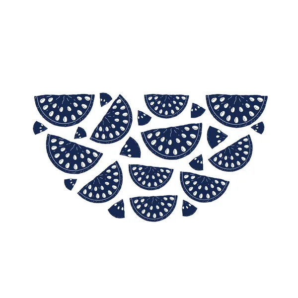 手工绘制的西瓜 — 图库矢量图片