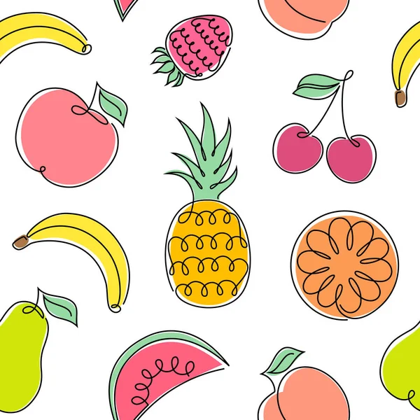 Muster mit Früchten — Stockvektor