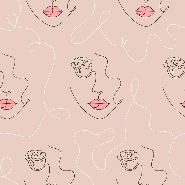 Modèle avec visage de femme — Image vectorielle