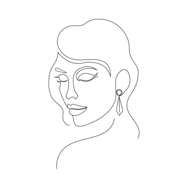 Mujer sobre fondo blanco — Vector de stock