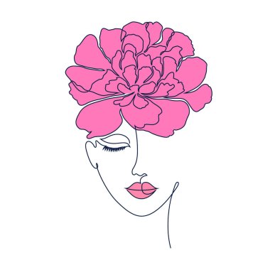 Yüzü bembeyaz kadın yüzü