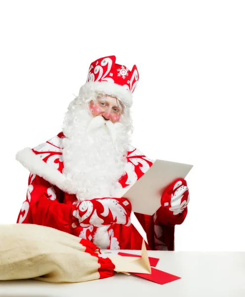 Santa Claus izolovaných na bílém pozadí. Mrazík — Stock fotografie