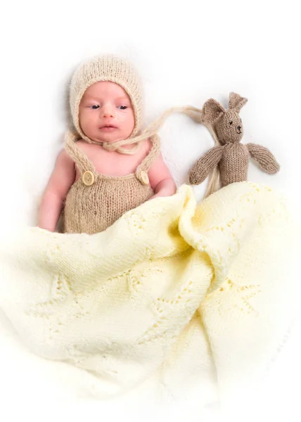 Healthy newborn baby one week old sleeping — Stock Photo, Image