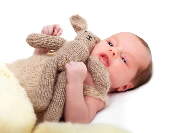 Friska nyfödda barn en vecka gamla sover — Stockfoto