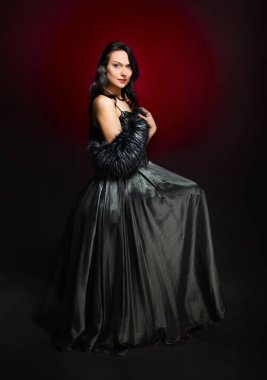 Çekici bir kadın portresi.