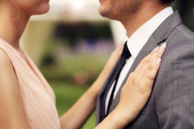 Güzel düğün çifti düğün keyfi