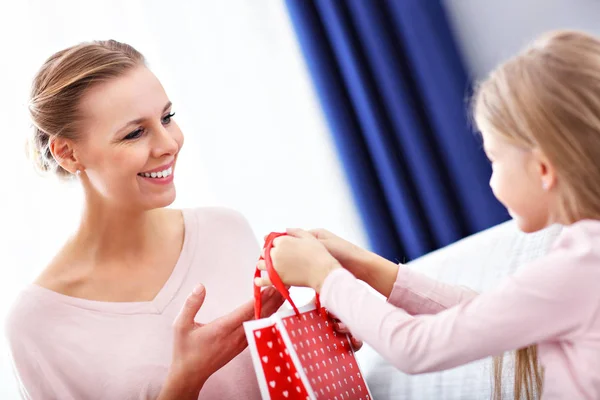 Mum and daughter celebrating mothers day Royalty Free Stock Photos