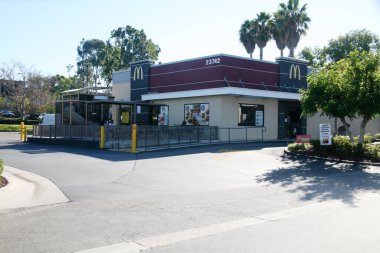 McDonald 's restoranı, fast food konsepti.