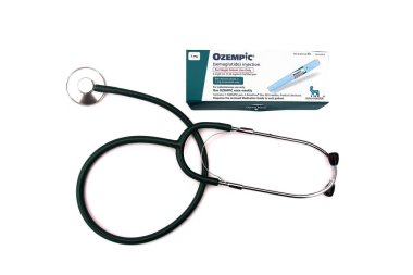 Lake Forest, California - USA - September 19, 2025: Ozempic. Semaglutide Injection. Sterile Ozempic pen. Ozempic, Semaglutide medical device. Diabetes. Obesity treatment. Weight Loss. Weight Loss. 