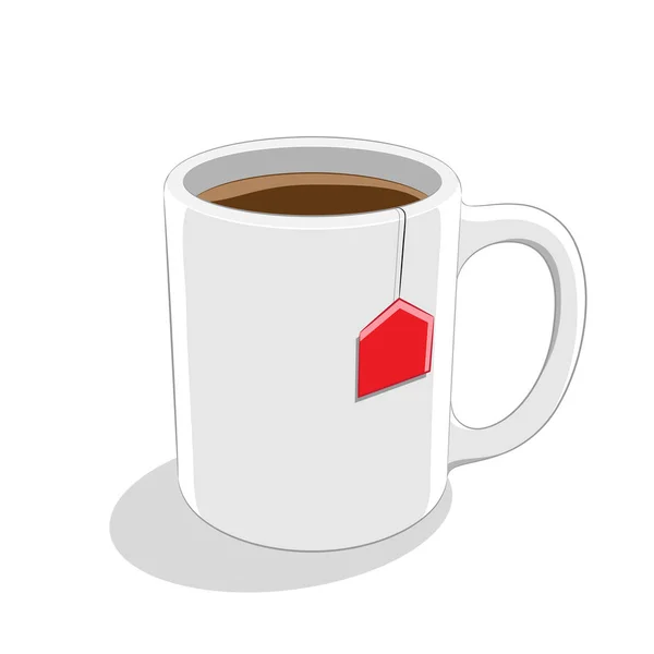 Kaffeetasse Symbol auf einem weißen Hintergrund Vektor Illustration — Stockvektor
