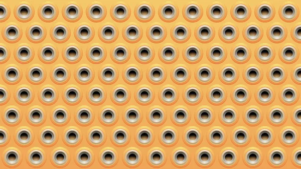 Amarillo Beige y gris en relieve redondo altavoz fondo Vect — Vector de stock