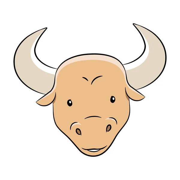 Cartoon of Taurus Zodiac Sign — Stock Vector