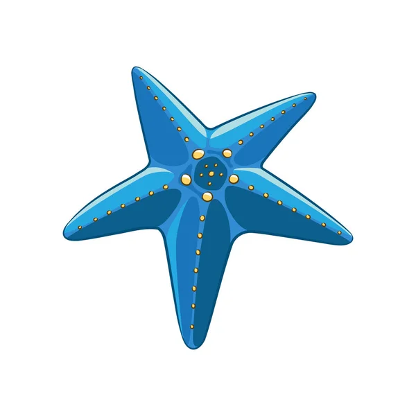 Desenhos animados coloridos Blue Starfish —  Vetores de Stock