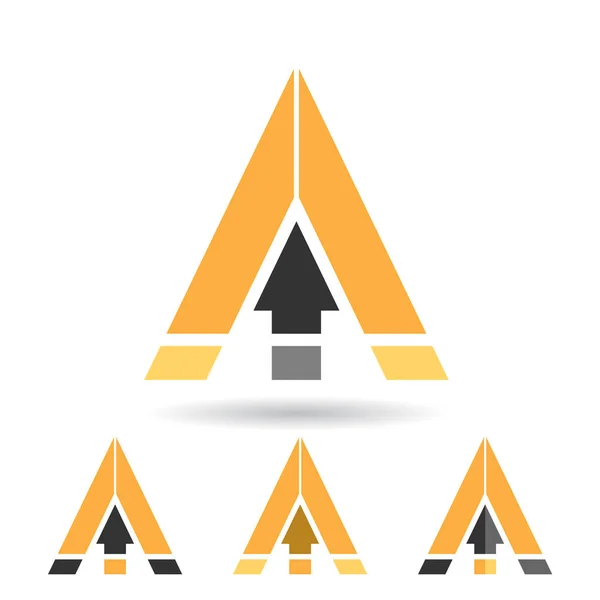 A のカラフルな抽象的な三角形の記号 — ストック写真