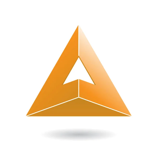 Барвистий абстрактний трикутник Символ букви А — стокове фото