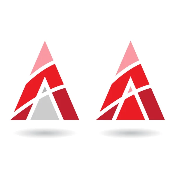 Красочный абстрактный треугольный символ буквы А — стоковое фото