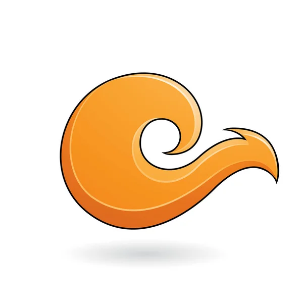 Oranje abstracte eekhoorn pictogram — Stockfoto