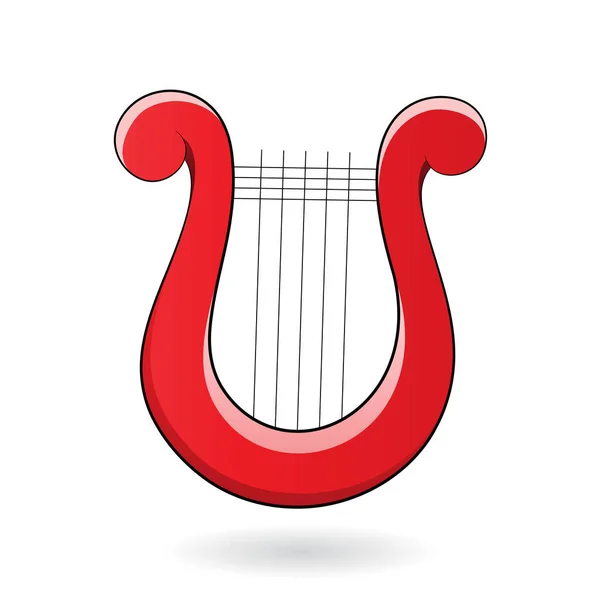 Cartoon harpa ikonen — Stockfoto