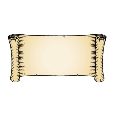 Eski bir afiş bej dolgu ile mürekkep kroki