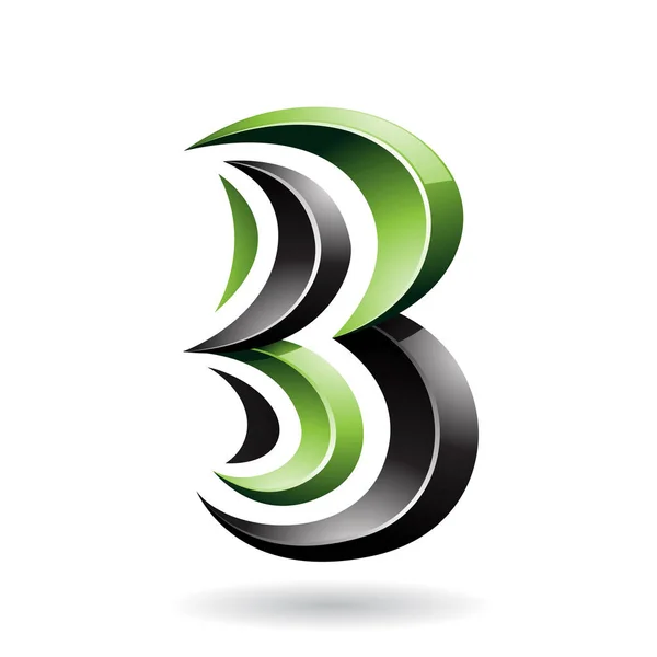 Barevné abstraktní Symbol písmene B — Stock fotografie