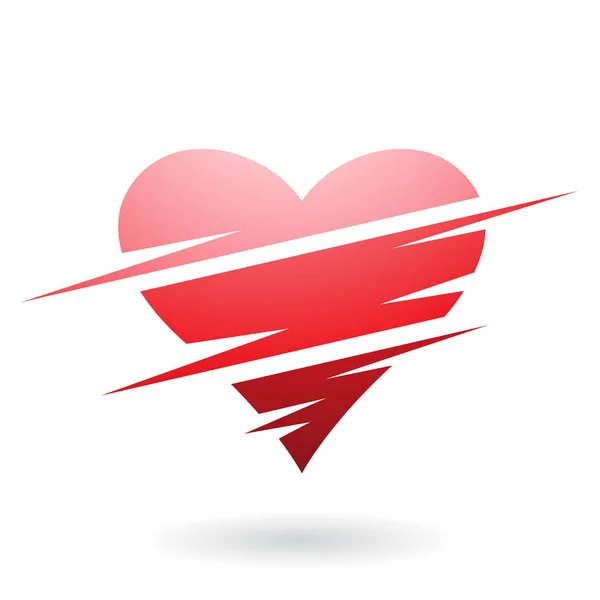 Ícone abstrato em forma de coração — Fotografia de Stock