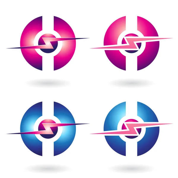 Thunder Sphere Abstract Icon — Stock Photo, Image