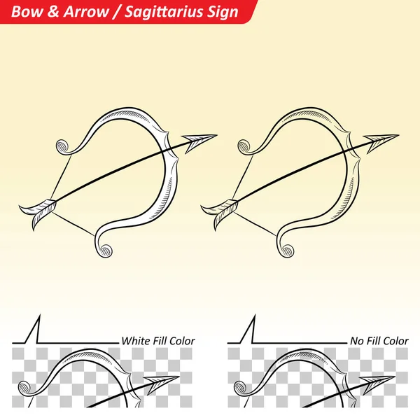 Sagittario Segno zodiacale Star Sketch — Foto Stock