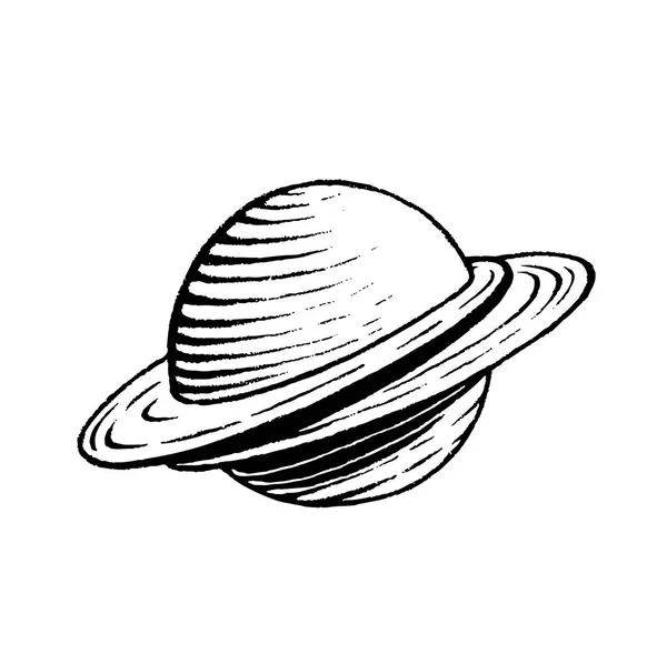 행성의 잉크 스케치 — 스톡 사진