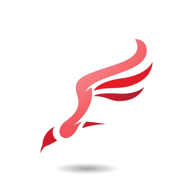 Simbolo astratto dell'icona dell'uccello ad ala lunga — Foto Stock