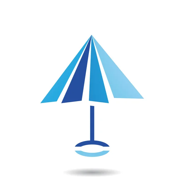 Αφηρημένο σύμβολο της ομπρέλα διαμορφωμένο εικονίδιο — Φωτογραφία Αρχείου