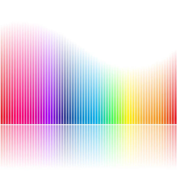 Abstract regenboog gekleurde balken illustratie — Stockfoto