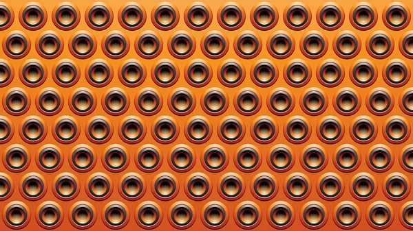 Чорно-помаранчевий рельєфний круглий гучномовець фон ілюстрація — стокове фото