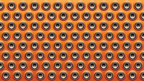 Чорний сірий і помаранчевий тисненням круглого гучномовця тло Illu — стокове фото