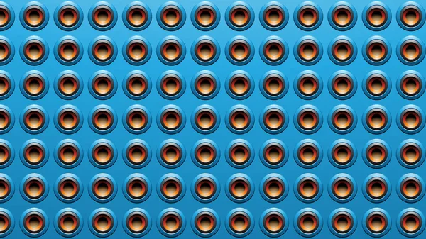 Синій рельєфний круглий гучномовець Фон ілюстрація — стокове фото
