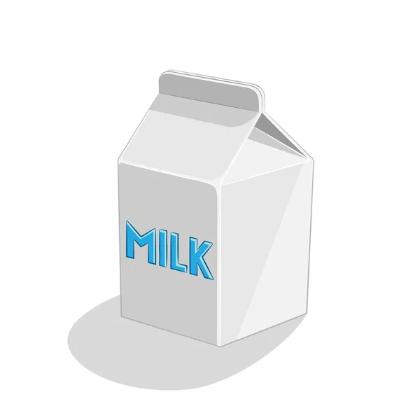 Melk pictogram op een witte achtergrond illustratie — Stockfoto
