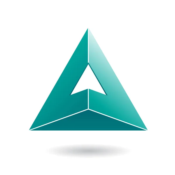 Triángulo abstracto colorido Símbolo de la letra A —  Fotos de Stock
