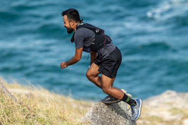 Iz koşuerkek eylem bir spor-aktivite 