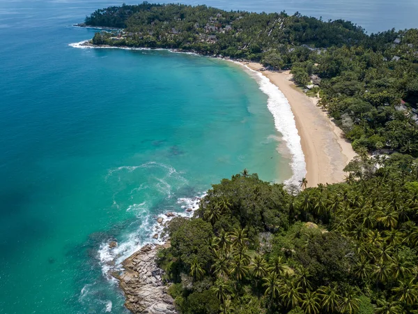 Uma Praia Isolada Escondida Lado Oeste Ilha Phuket — Fotografia de Stock