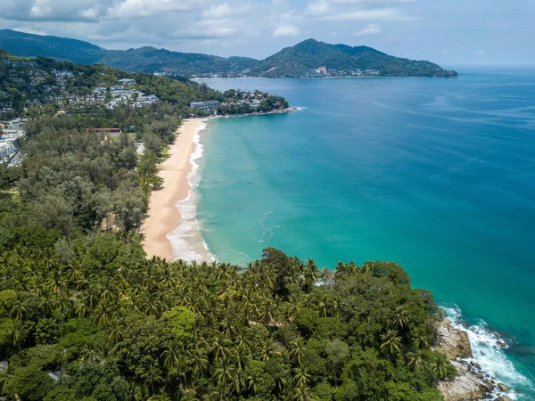 Ustronna Ukryta Plaża Zachodniej Stronie Wyspy Phuket — Zdjęcie stockowe