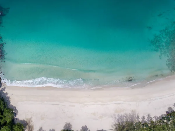 Una Vista Ángulo Alto Desde Dron Dispara Agua Tan Limpia — Foto de Stock