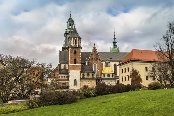 Stanislaus Archcathedral 大教堂 罗马天主教会的克拉科夫大主教教区 位于瓦维尔山 是波兰国家的许多元首埋葬拱顶 — 图库照片