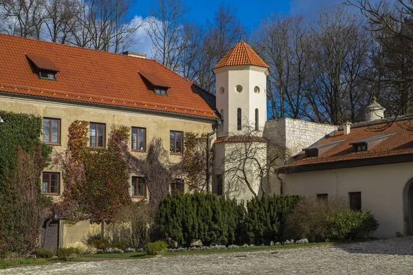 Cour Une Des Tours Château Peskova Skala Près Ville Cracovie — Photo