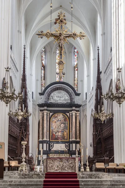 Antwerpen Belgien Maj 2018 Altaret Antwerpen Vårfrukatedralen Och Målning Peter — Stockfoto