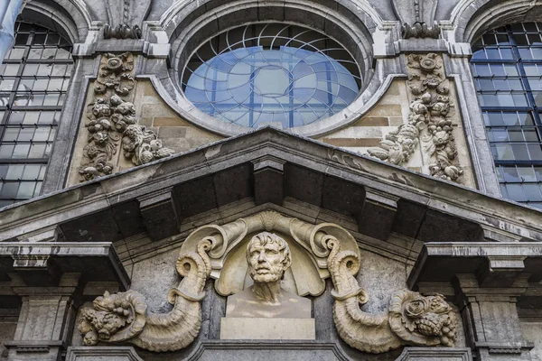 Fragment Der Fassade Des Hauses Der Rubens Antwerpen Belgien — Stockfoto