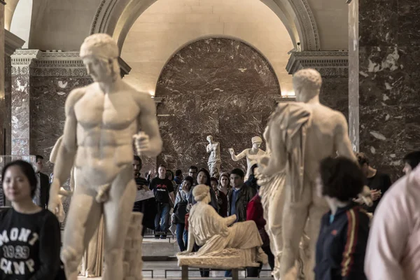 Paris Fransa Mayıs 2016 Yunan Hall Louvre Müzesi Venüs Milo — Stok fotoğraf