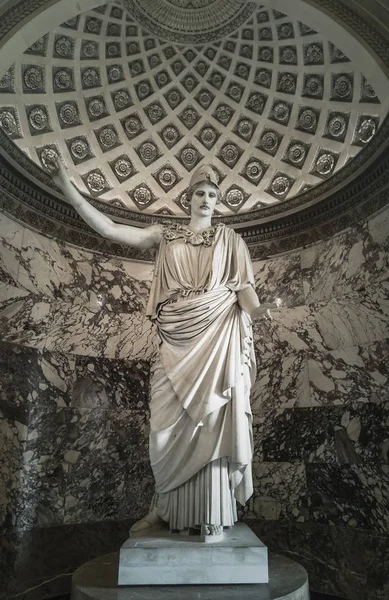 Paris Fransa Mayıs 2016 Heykel Tanrıça Athena Louvre Müzesi Nde — Stok fotoğraf
