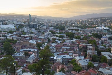Tiflis Gürcistan - şehir manzarası - şehir manzarası