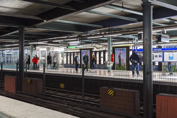 Platforms of the Stockholm subway Gamla Stan — Stock Photo, Image